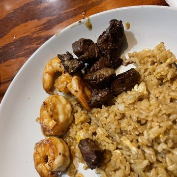 Mikado Japanese Steakhouse signature dishes Filet Mignon & Lobster Hibachi
Oyster Sashimi
Shrimp Katsu